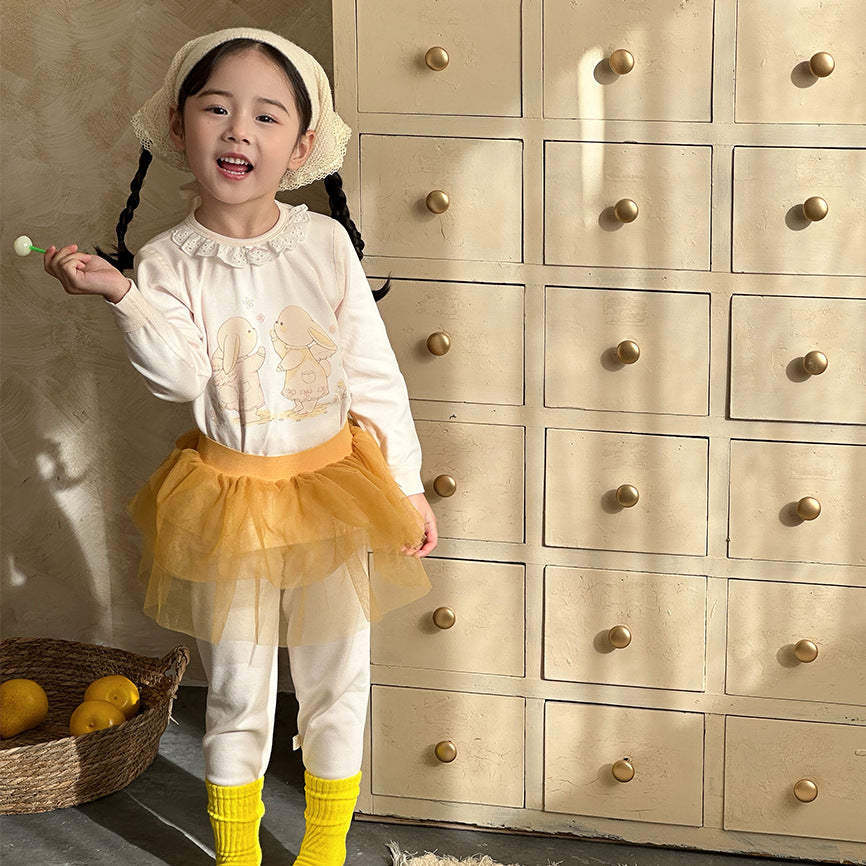 Kidsfall and winter shu velvet 320gthickenedpure cotton autumn clothes and long pants home clothes suit class a boneless baby suit clothes