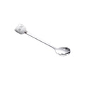 Cute cartoon stainless steel ceramic spoon ice cream scoop soup spoon wholesale fruit fork spoon high-value mixing spoon