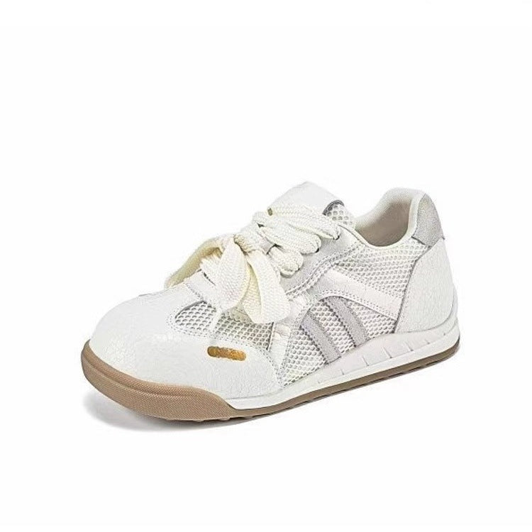Thick soleheight increasing breathable german training shoes women's 2026 summer new arrival popular internet celebrity mesh casual sports thin sneakers