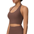 New arrival cross-border beautiful back halterintimates yoga bra bubble wrap running fitness vest halter suspender yoga clothes for women