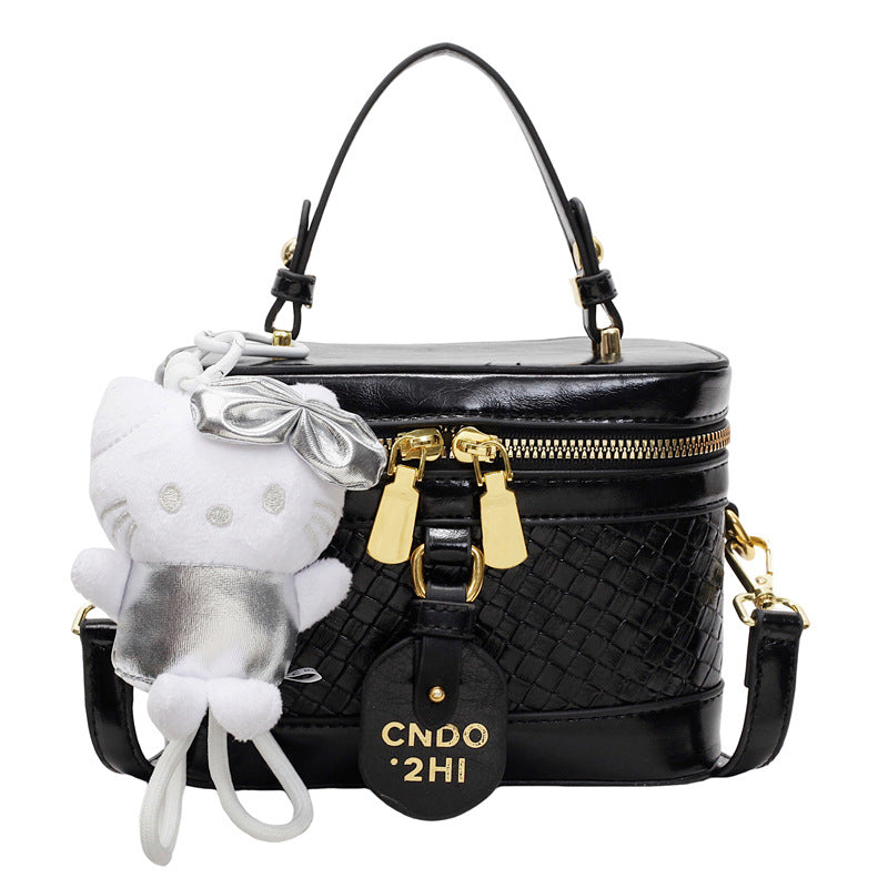 Cross-border high-end handbag trendy fashion box bag 2025 new Korean version shoulder bag popular commuter messenger bag