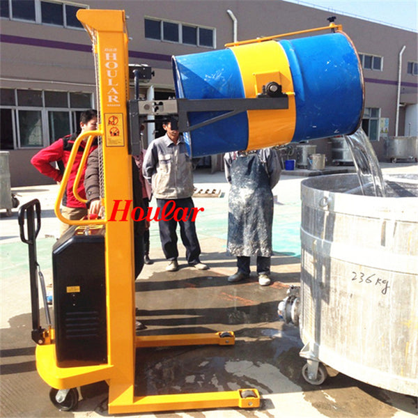 YL520 electric oil drum truck, stacker truck, automatic reversing truck, semi-electric oil drum flip truck