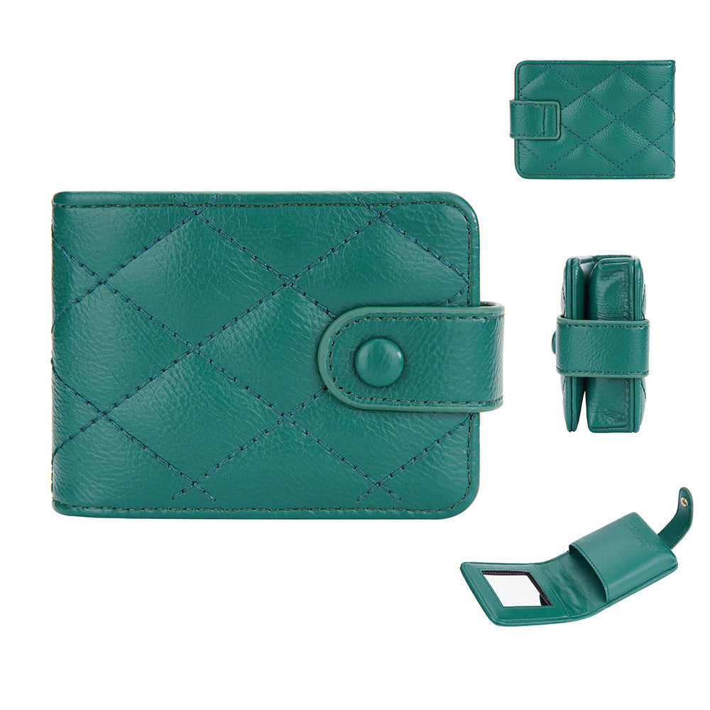 Baellerry's new mini fashion lipstick bag Korean version rhombus buckle change bag with lenses cosmetic bag