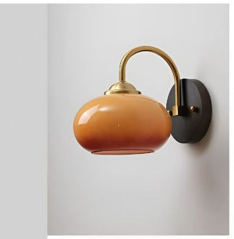 Wabi Sand Cream Wind Ancient Bedroom Bedside Wall Lamp Simple Creative Balcony Aisle Light Retro Stair Wall Lamp