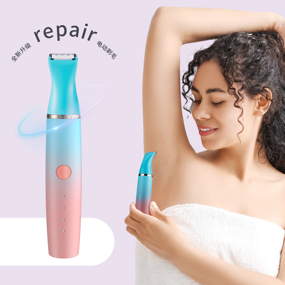 Women's epilator hair removal device - 4-in-1 multifunctional portable rechargeable shaver for nose, legs, eyebrows, and home use