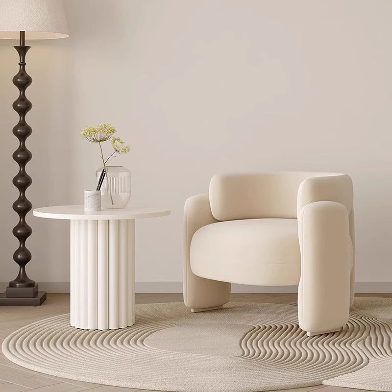 Cream style single sofa chair casual reception negotiation table and chair combination store clothing store popular creative sofa