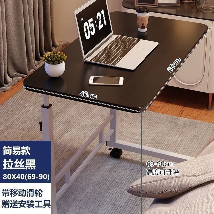 For homelazycasual small table bedroom dormitory simple student desk movable bedside table adjustable computer desk