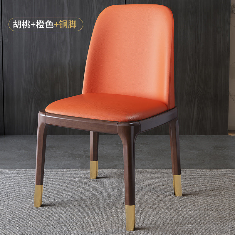 Wood style b&baccessible luxury upholstered back chair scandinavian solid wood dining chair for homemoderncasual restaurant hotel chair