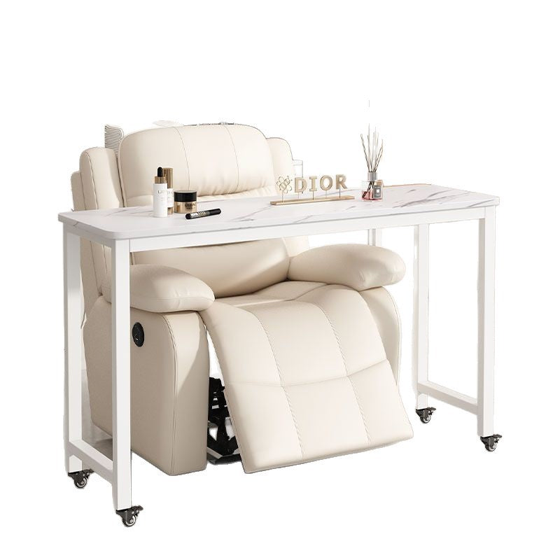 Mobile nail art table japanese style single layer sofa table with wheels modern casual multifunctional popular nail art shop table pulley