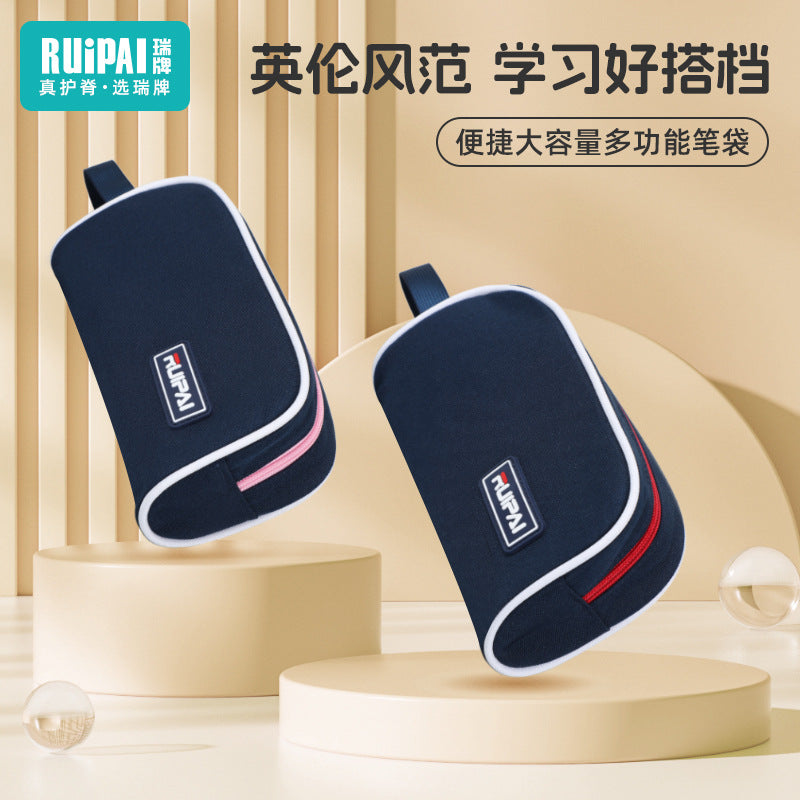 Rui brand single-layer large-capacity stationery bag simple pencil bag primary school students pencil bag wholesale creative lightweight creative cute