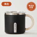 304 stainless steel mug with lid, double-walled, stylish coffee cup for women, office use, and home drinking