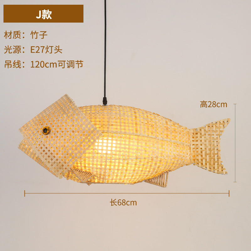 Vintage rattan straw hat chandelier rattan art round bird's nest Chinese pastoral hotel restaurant agritainment bed and breakfast straw hat lamp