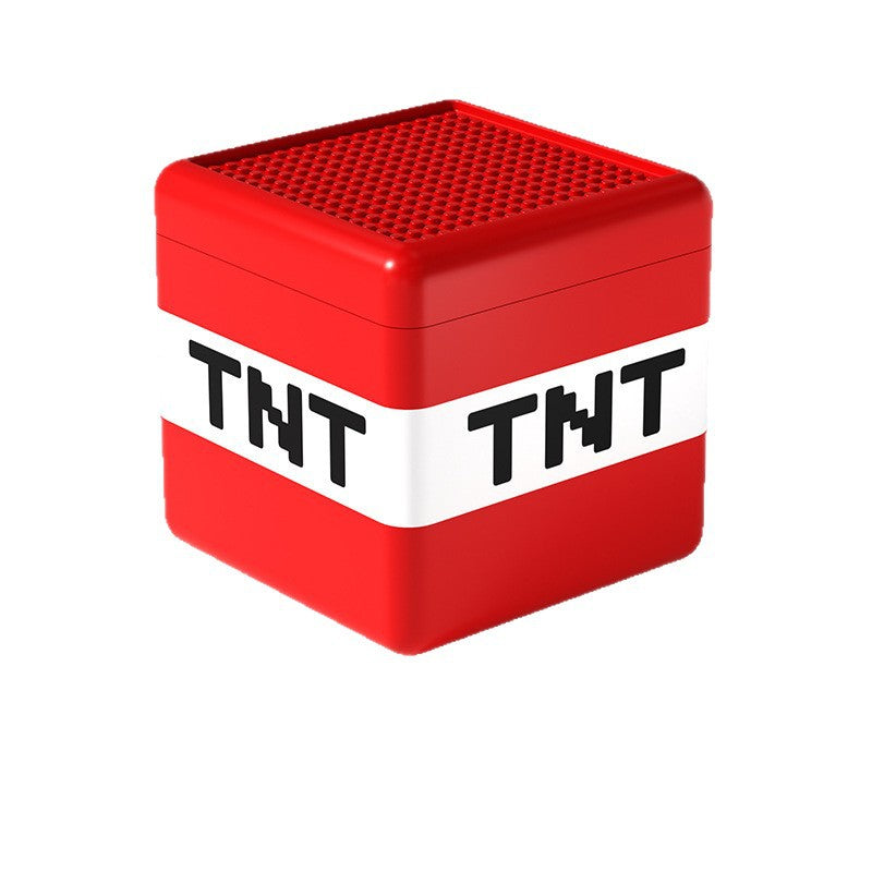 my magnetic world gold question mark tnt storage box snack toy building blocks boy gift storage bucket