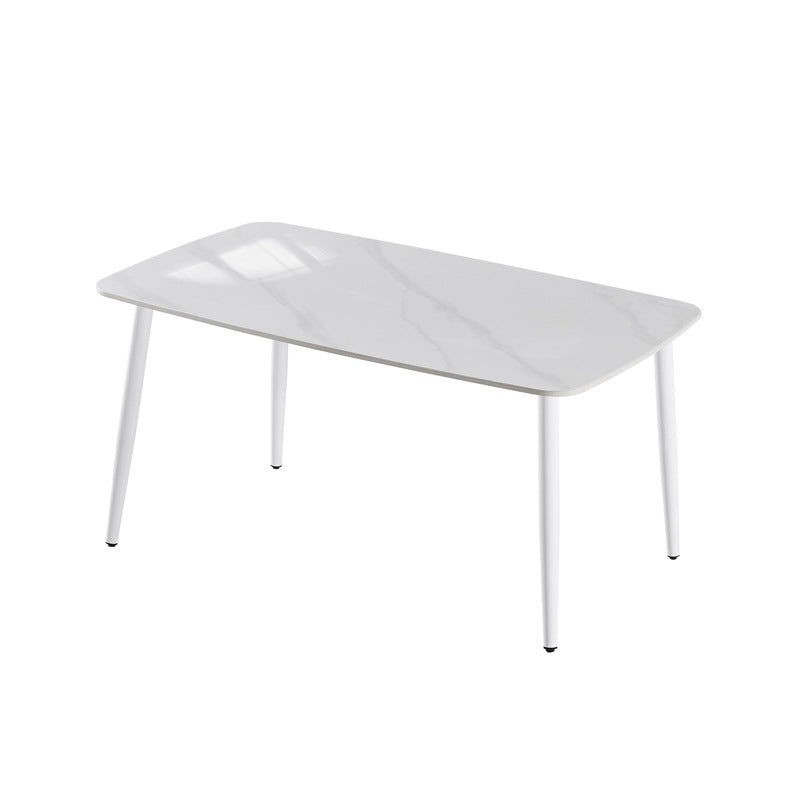 Rock slab dining table combination modern casual italian manufacturer wholesale personalized small apartment rectangular simple table