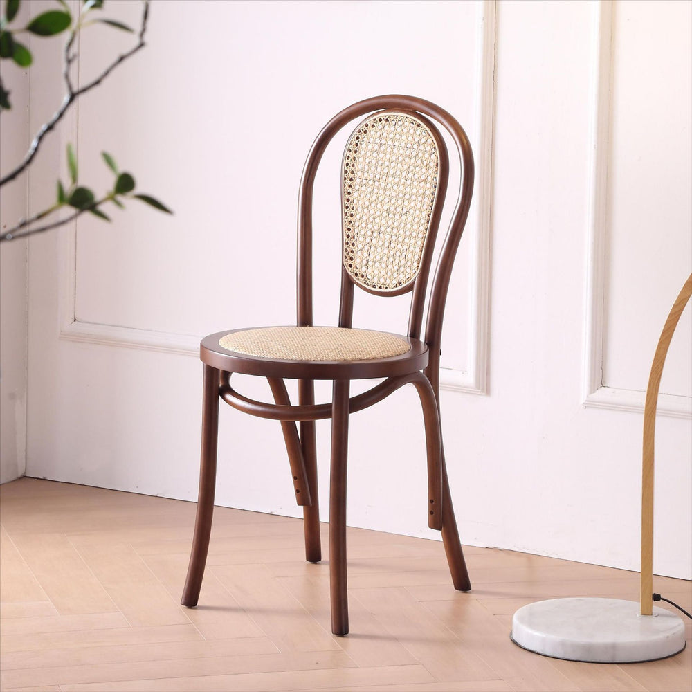 Vintage cafe table and chair set, french dessert bakery chairs, milk tea shop american rattan chairs, commercial table