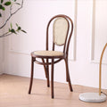 Sonite - black walnut - rattan seat + rattan back