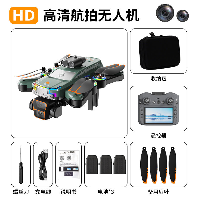 Z2 pro drone with screen, esc, dual camera, obstacle avoidance, optical flow positioning, hd aerial photography, long endurance remote control aircraft