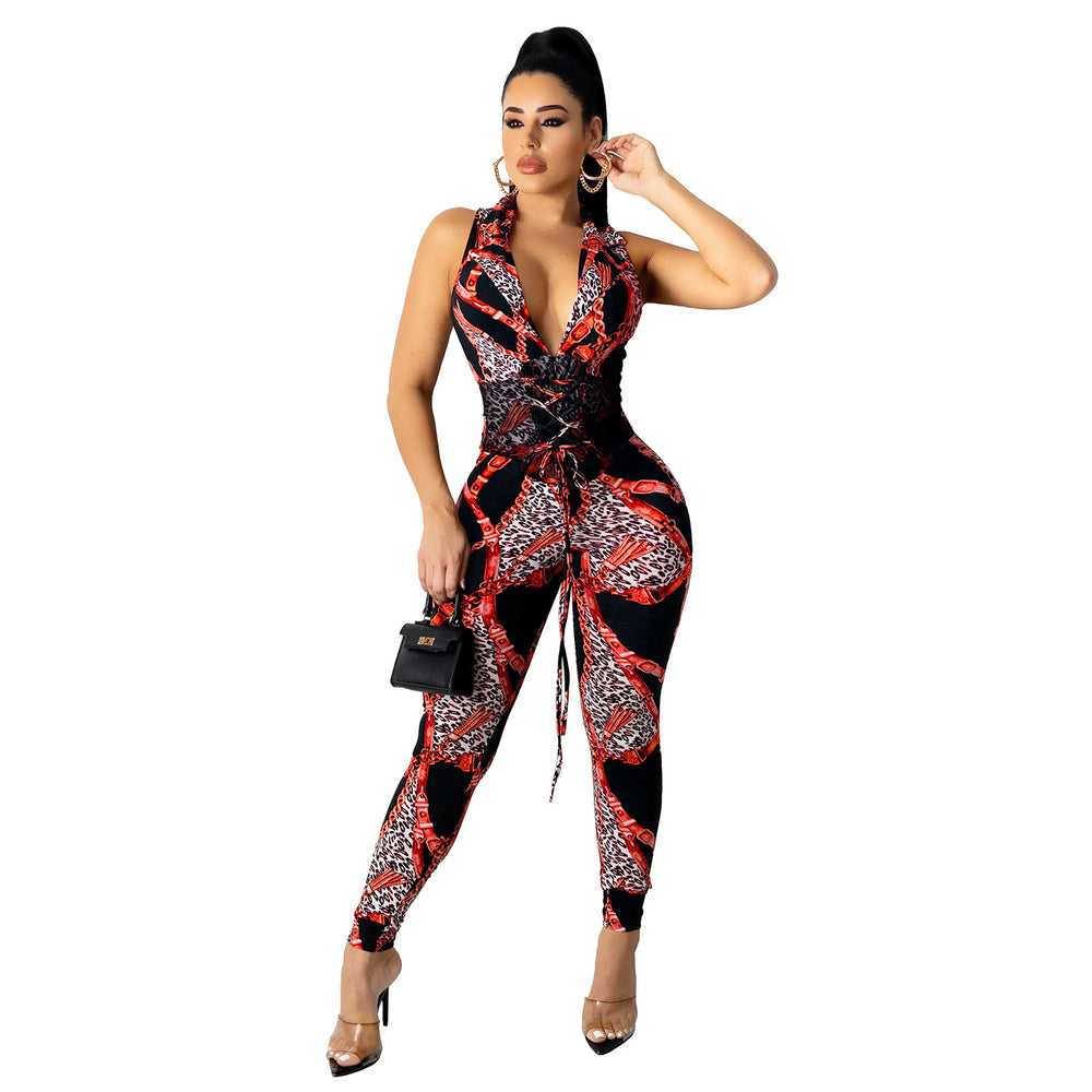 European and american fashion chain women's casual pants - hot selling on , dunhuang, , and  - tie-waist jumpsuit