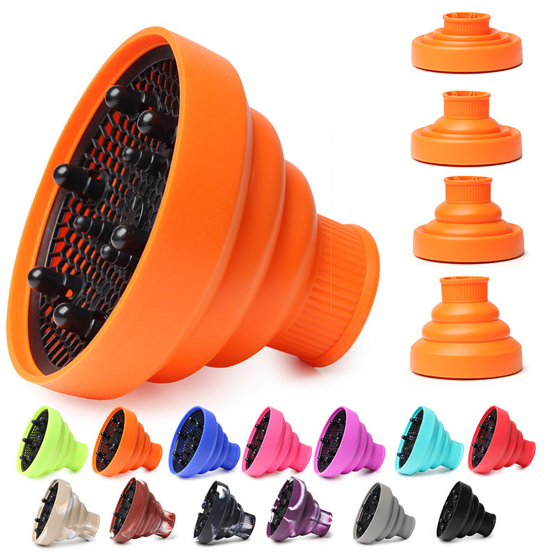 Cross-border wholesale hair dryer, air cover, foldable silicone retractable air cover, curly hair dryer, hair dryer, hair dryer, hair cover.