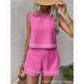 Women's summer casual outfit set - fashionable and minimalist ladies' vacation set - loose fit - new for