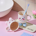 Kids brushing teeth mouthwash cup popular creative little feet drinking cup for home cartoon brushing cup plastic wash cup