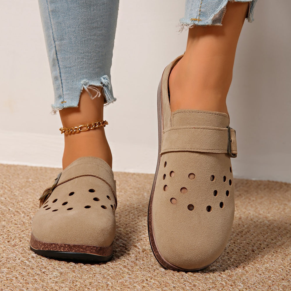 European station  spring/summer new collection: chunky platform birkenstock-style slip-on open-toe mules - women's casual sandals