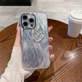 Feather yarn silver is suitable for apple 16pro bow with lens film mobile phone case iphone13/11 hard protective case