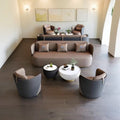 Luxury living room hotel lobby office negotiation reception table and chair sofa new chinese style coffee table set