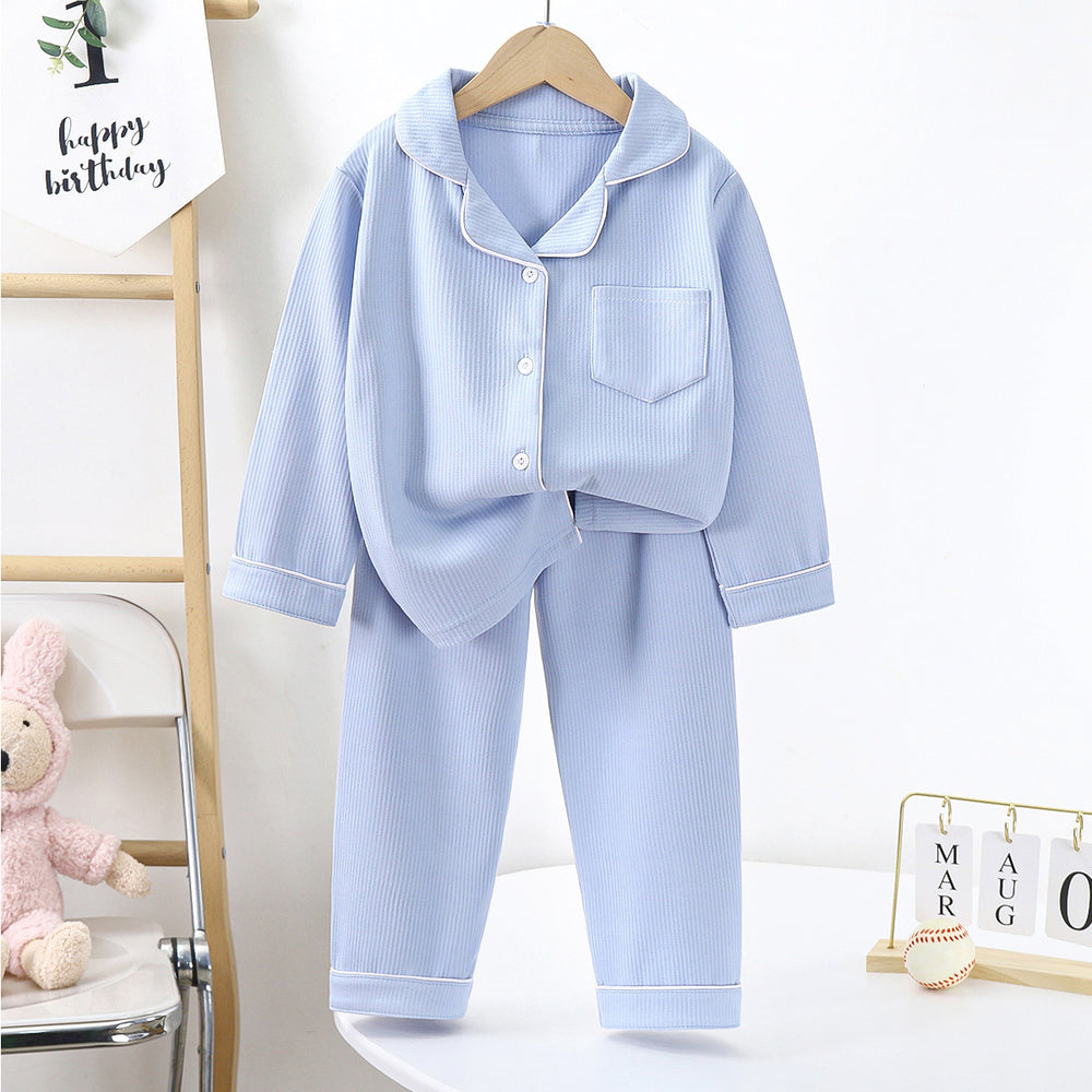Derong heattechsuit double-sided couple pajamas women's thickened winter men's lapel home clothes pajamas suit