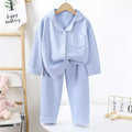 Derong heattechsuit double-sided couple pajamas women's thickened winter men's lapel home clothes pajamas suit