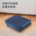 Tpe kids yoga mat - non-slip, foldable, eco-friendly fitness mat for students' nap time, shock absorption, stretching, and easy storage