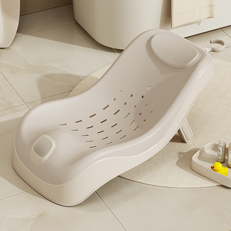 Wholesale baby bath recliner baby bath bath rack newborn bathtub seat support bath rack temperature sensing sit and lie bath bed