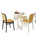 Dining chair for homeelderly armrest plastic chair for homedining chair backrest rattan chair stackable outdoor stool balcony