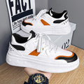 Men's winter trendy versatile low-top casual sneakers student sports thick-soled height-increasing white trendy shoes popular shoes