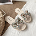 Women's summer slippers - new 2024 collection: versatile, fairy-tale style, sweet bow detail, flat sandals for beach & poolside