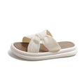 hot-selling 2026 new women's slippers, summer outdoor wear, thick-soled, non-slip, fashionable criss-cross sandals