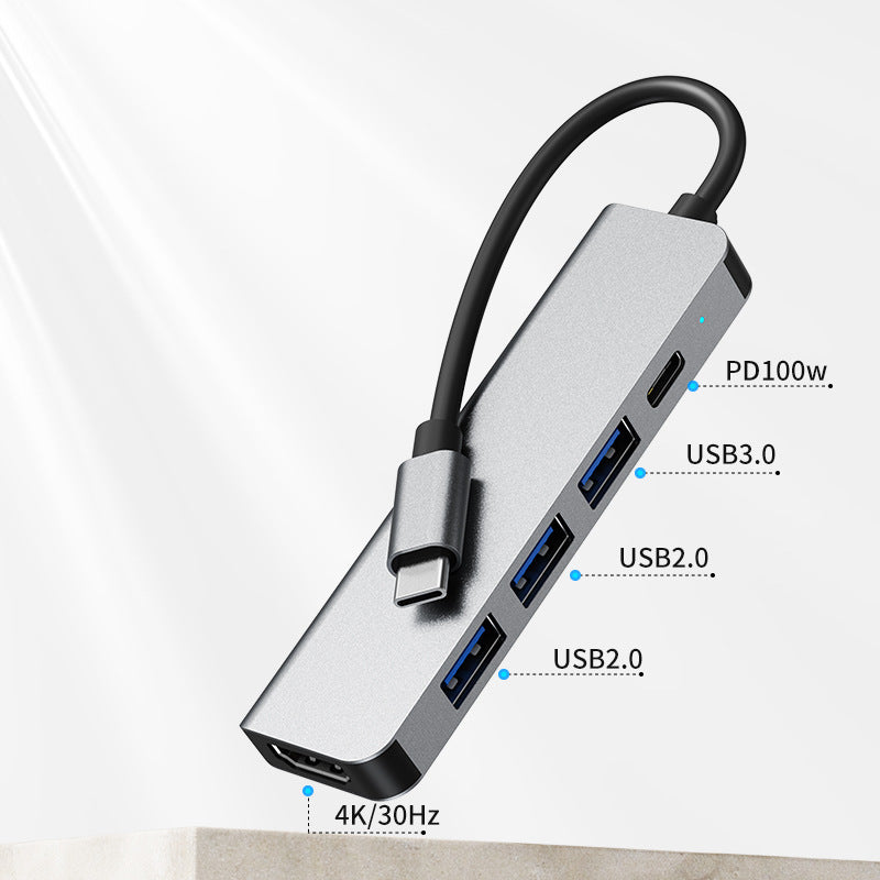 6-in-1 docking station usb c hub3.0 is suitable for macbook notebook type-c docking station