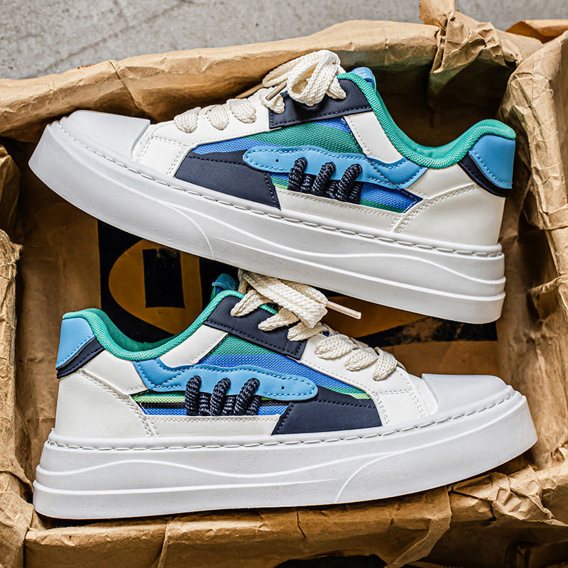 Men's 2025 new german army trainers (gats) - niche design, color block, collegiate style, chunky sneakers, youth sports, trendy influencer shoes