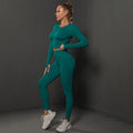 Ready-to-ship cross-border seamless peach lift butt lifting yoga set - women's two-piece activewear for running and fitness (us/eu style)