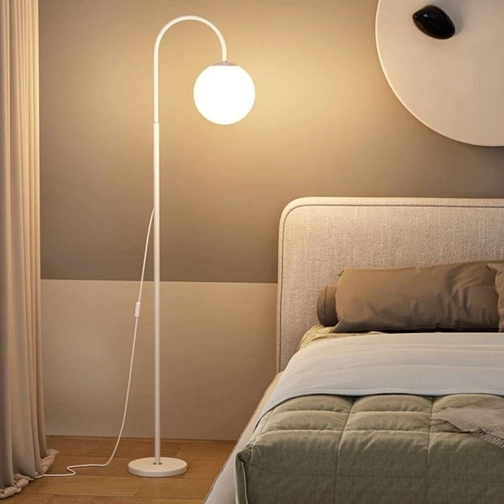 Bedside floor lamp ins bedroom living room modern atmosphere sofa simple popular simple creative moon floor lamp