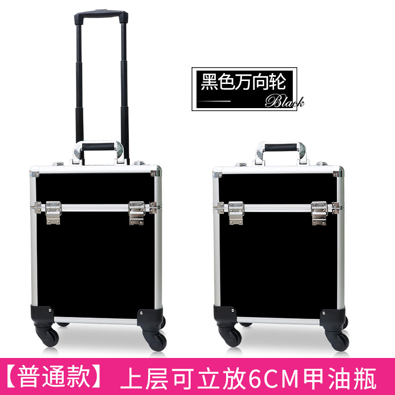 Haosen, cosmetic case, large capacity, trolley case with password lock, special storage toolbox for manicure embroiderers