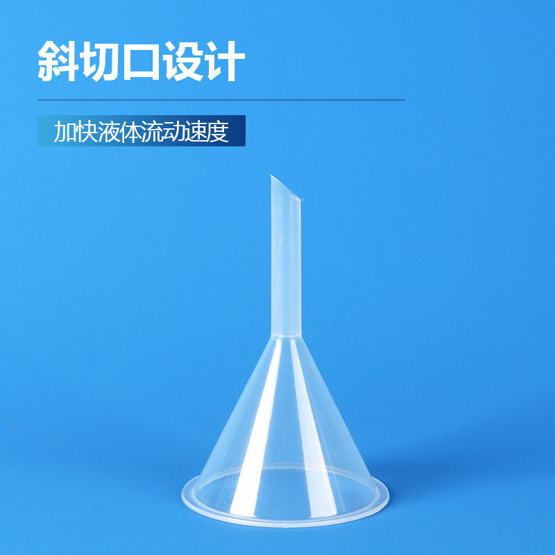 Plastic funnel 60mm90mm triangular funnel conical funnel chemical experiment filter funnel large quantity discount
