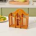Chopstick cage for home multi-function drain rack chopstick barrel kitchen tableware spoon storage box can be wall mounted no punching