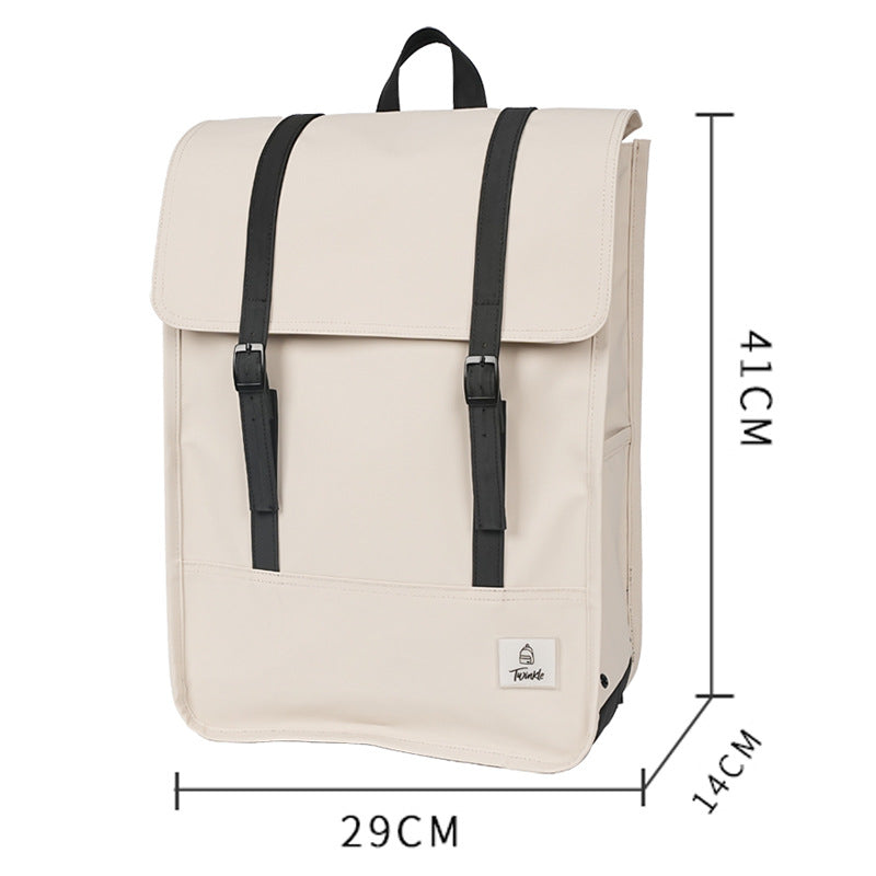 Unisex backpack custom business laptop bag college student leather backpack new large capacity women's school bag