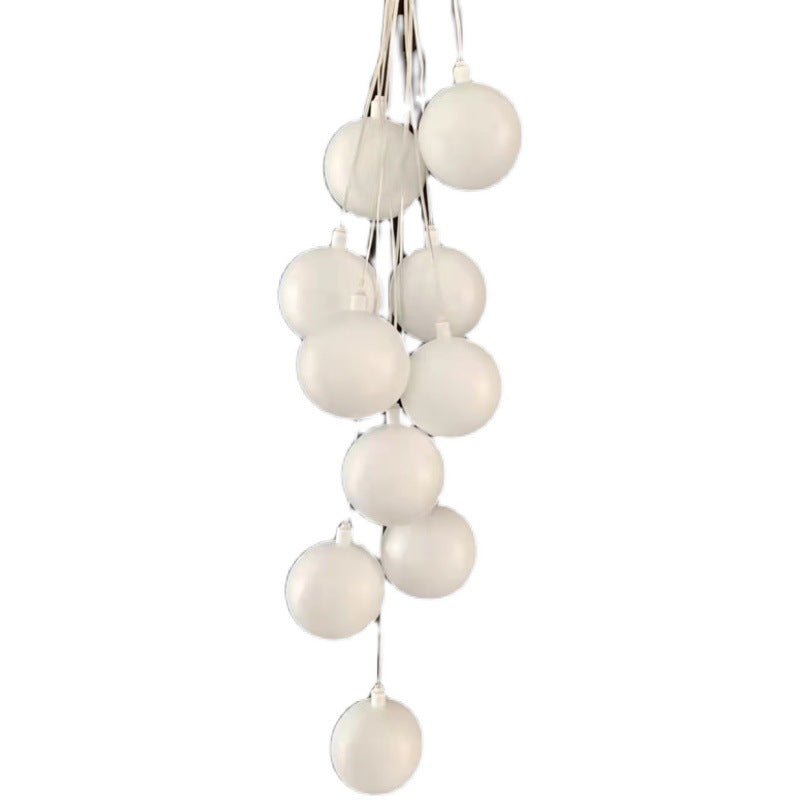 Wedding ceiling light milk white ball light string dragon ball wedding hall hotel window ceiling light string decoration props