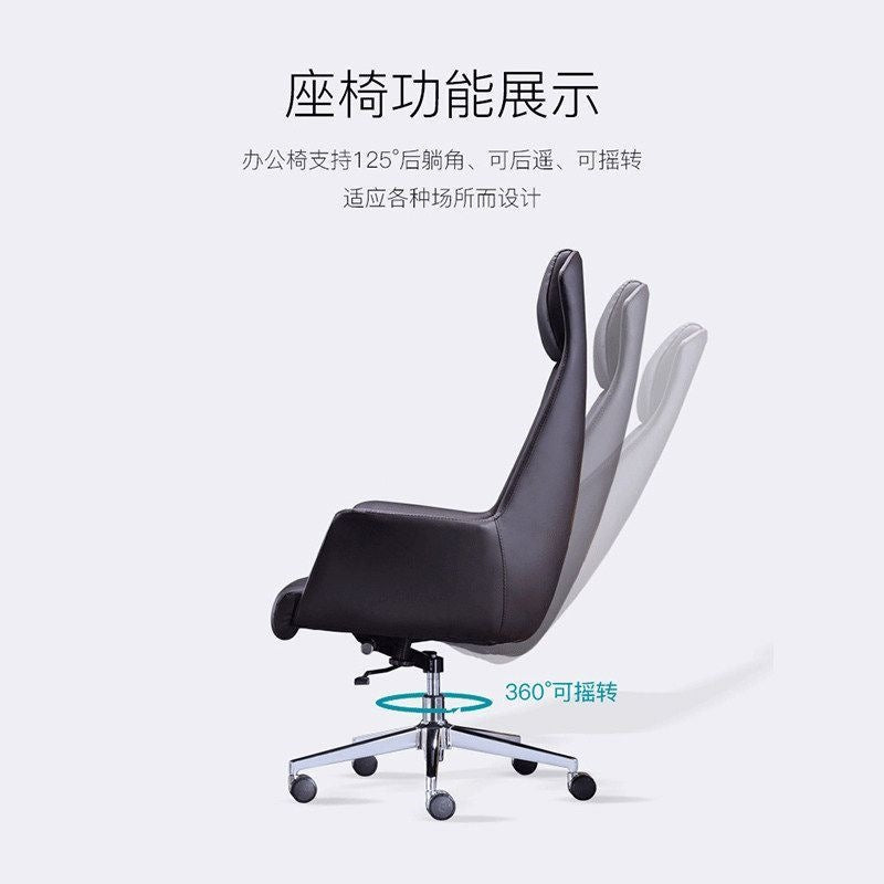 Executive chair - comfortable office chair for bosses, designed for long hours, trending online, light luxury style, suitable for home and office use