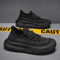 2026 spring men's casual shoes: new flyknit versatile casual minimalist breathable slip-on athletic mesh sneakers - trendy style