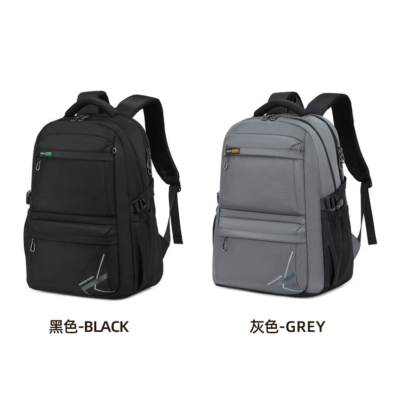 Ruipai Casual Backpack Male Junior High School Student School Bag Large Capacity Computer Backpack Spine Protection Burden Reduction Travel Bag