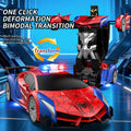 hot-selling transforming remote control car - kids' rechargeable electric racing car model - boy's police car robot toy