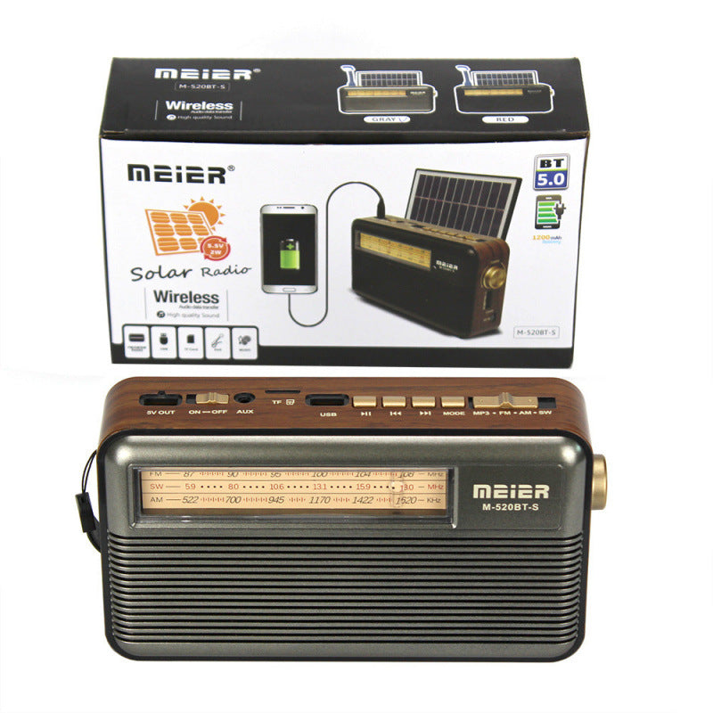 Manufacturers wholesale hot-selling solar radio FM LED lighting radio portable multi-function multi-band receiver